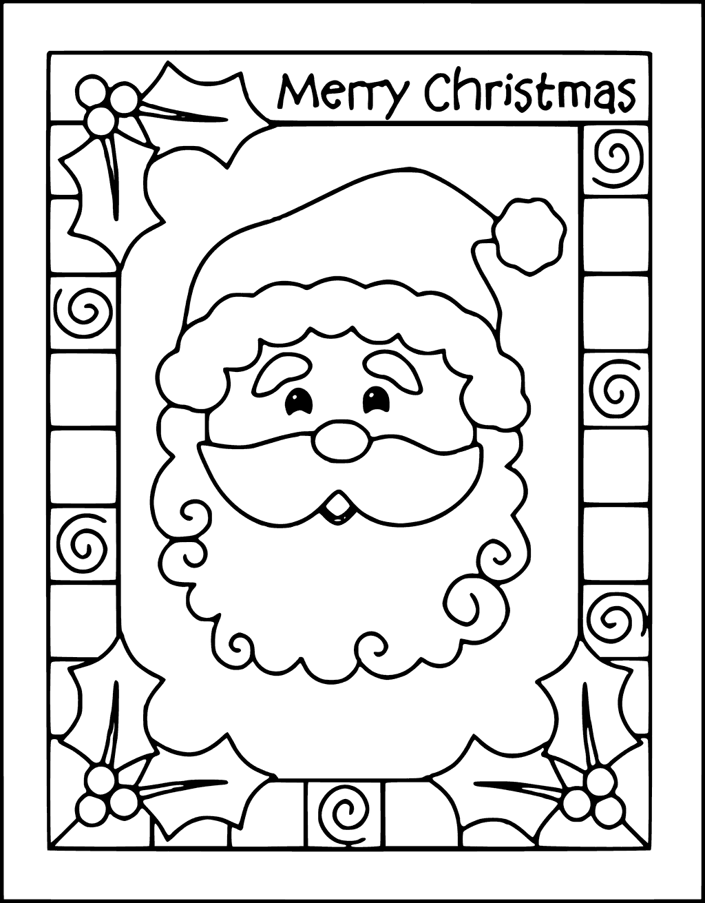 Christmas Card Coloring Pages at GetColorings.com | Free printable