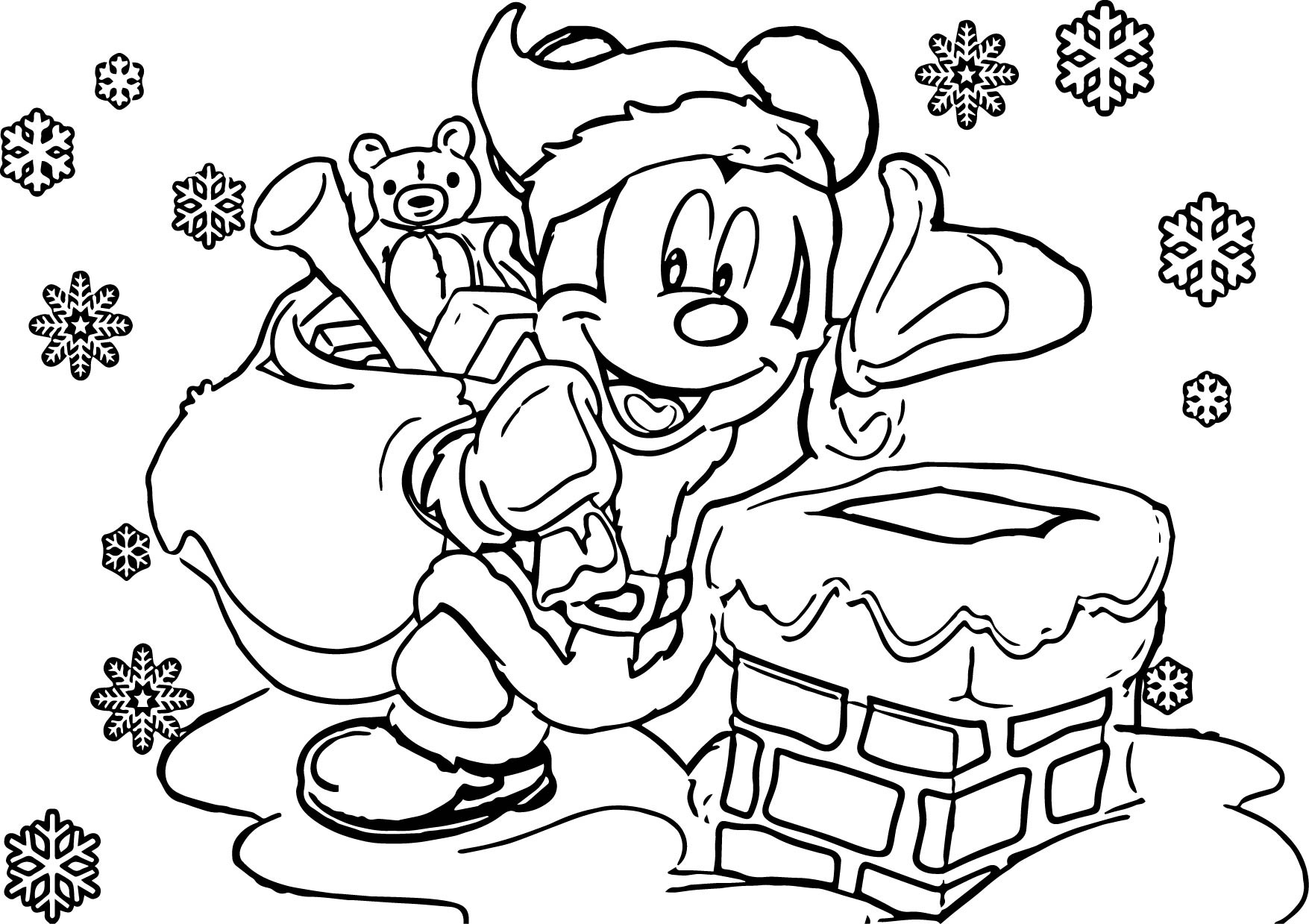 Christmas Cartoon Characters Coloring Pages at ...