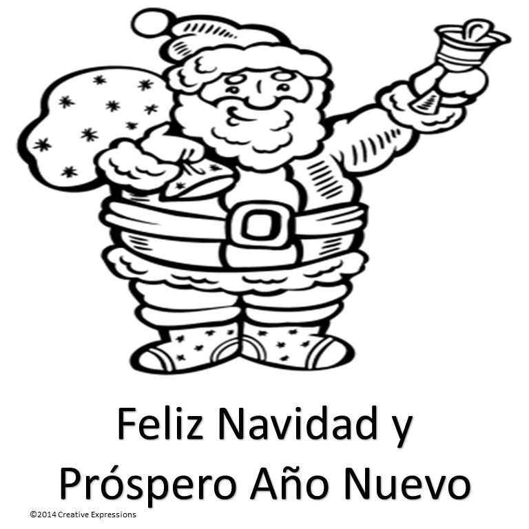 Christmas Coloring Pages Spanish at GetColorings.com | Free printable