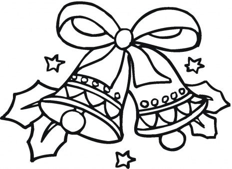 465x339 Christmas Coloring Pages Bells Page Super