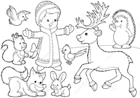 Christmas Deer Coloring Pages at GetColorings.com | Free printable