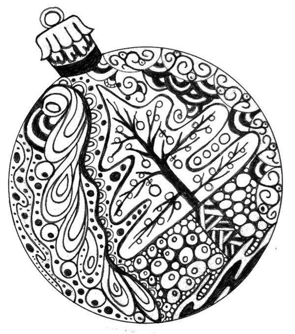 Christmas Detailed Coloring Pages at Free printable