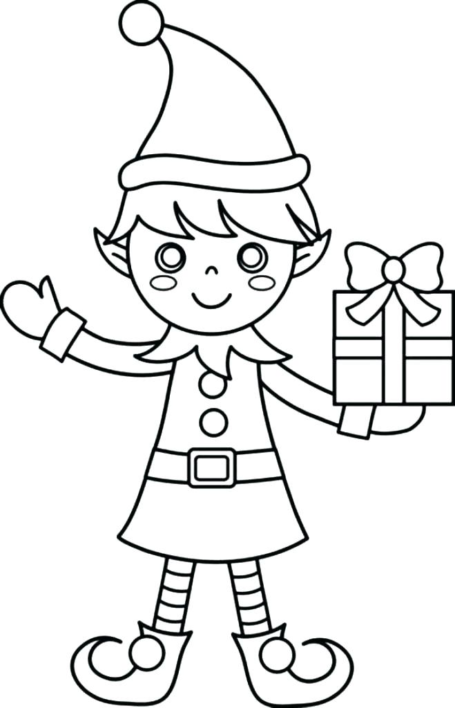 Christmas Elf Coloring Pages Printable at GetColorings.com | Free