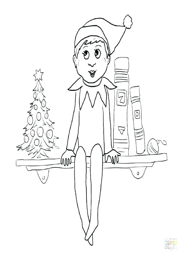 Christmas Elf On The Shelf Coloring Pages at GetColorings ...