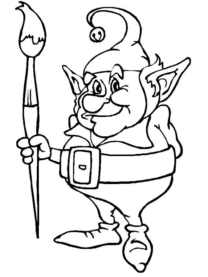 Christmas Elves Coloring Pages To Print at GetColorings.com | Free printable colorings pages to