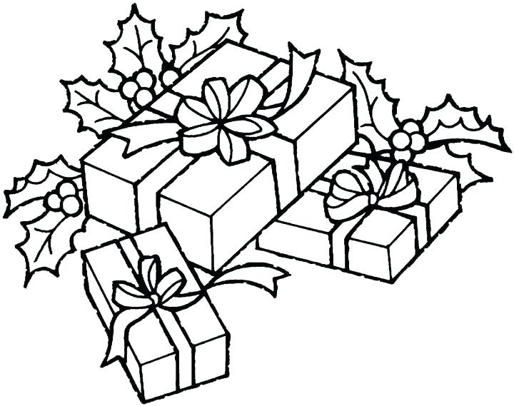 Christmas Gift Box Coloring Page at GetColorings.com | Free printable