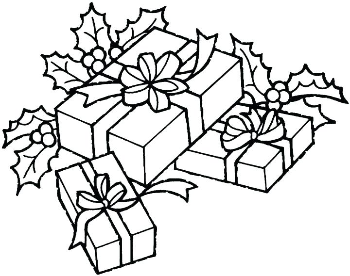 Christmas Gift Box Coloring Page At GetColorings Free Printable 