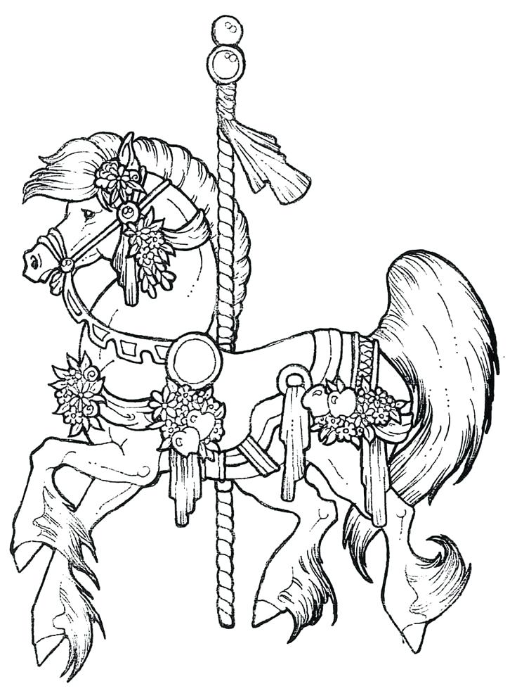 Christmas Horse Coloring Pages at GetColorings.com | Free printable