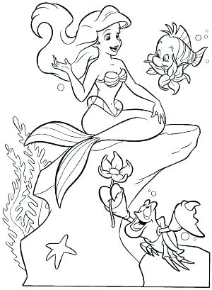 christmas mermaid coloring pages