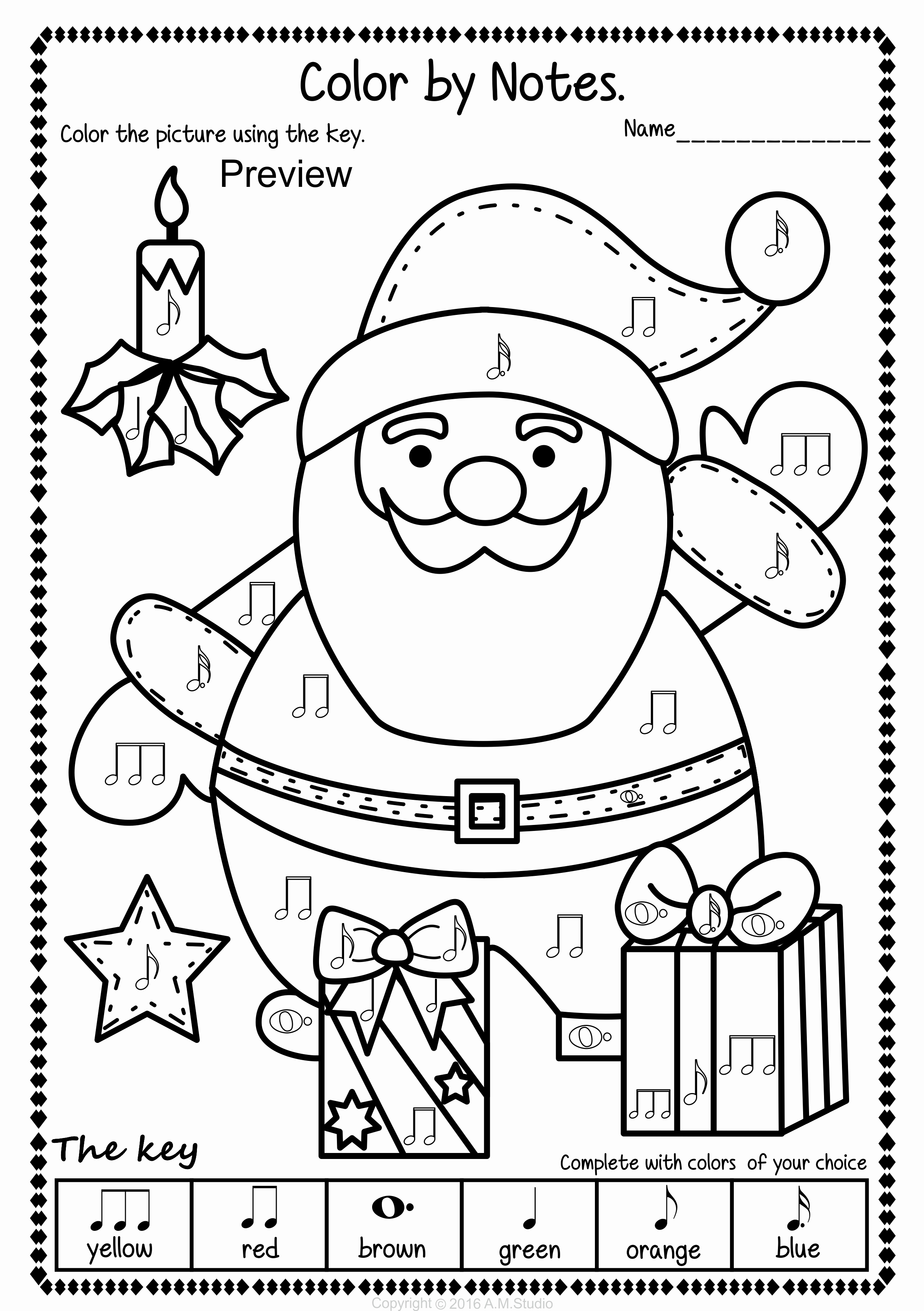 10 Christmas Music Coloring Pages Free Printable: Festive Fun for All Ages