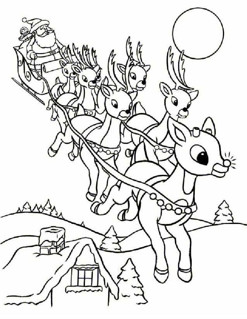 Christmas Scene Coloring Pages at GetColorings.com | Free printable