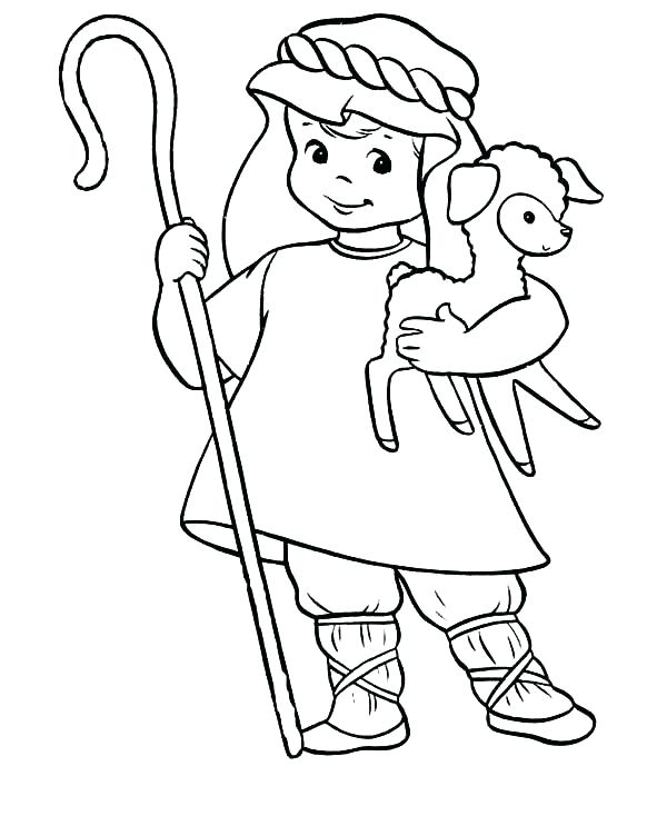 Christmas Shepherd Coloring Pages at GetColorings.com   Free printable ...