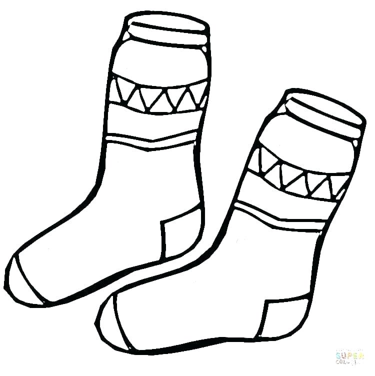 Christmas Socks Coloring Pages at GetColorings.com | Free printable