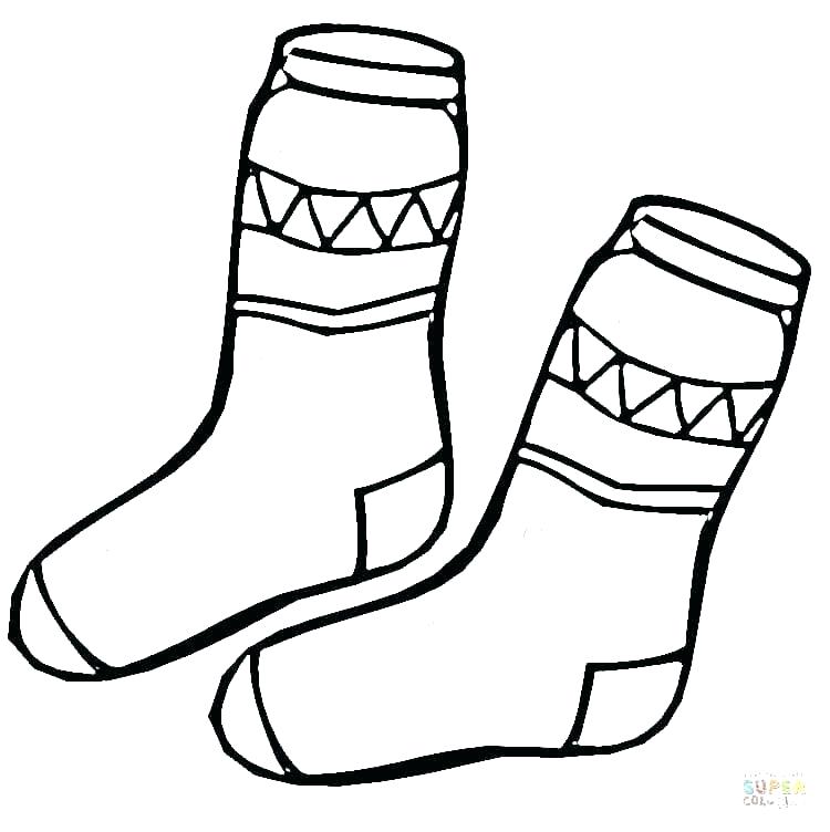 Christmas Socks Coloring Pages at GetColorings com Free printable