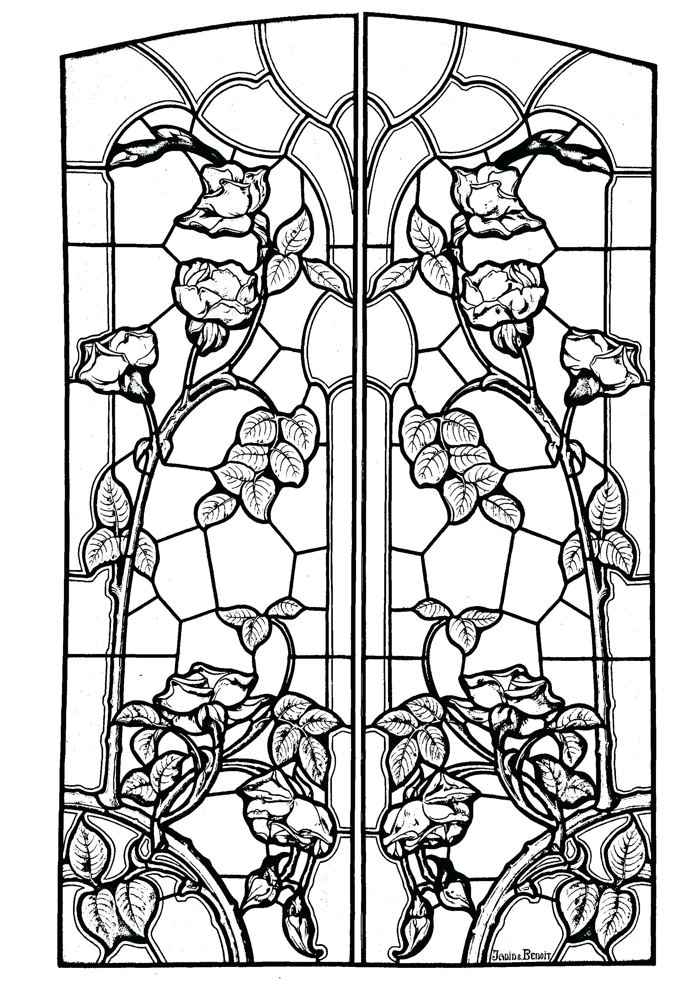 Christmas Stained Glass Coloring Pages at GetColorings.com | Free