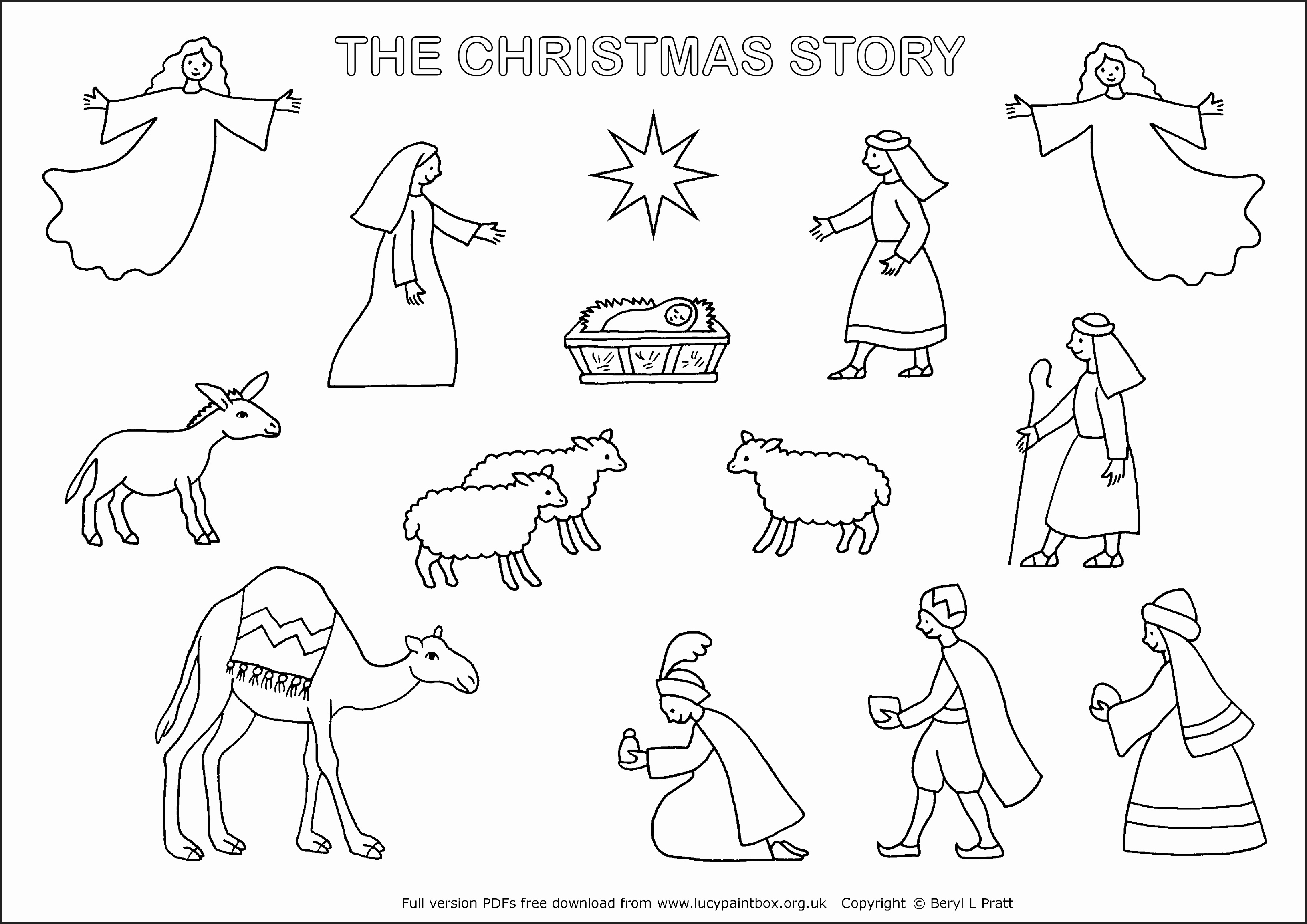 Christmas Story Coloring Pages Printable at GetColorings.com | Free ...
