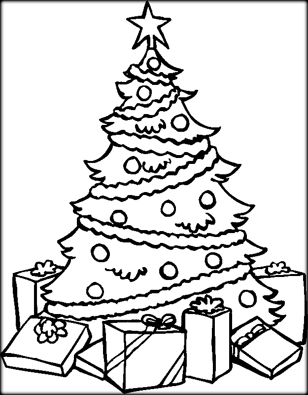 Christmas Tree Coloring Pages For Adults at GetColorings.com | Free