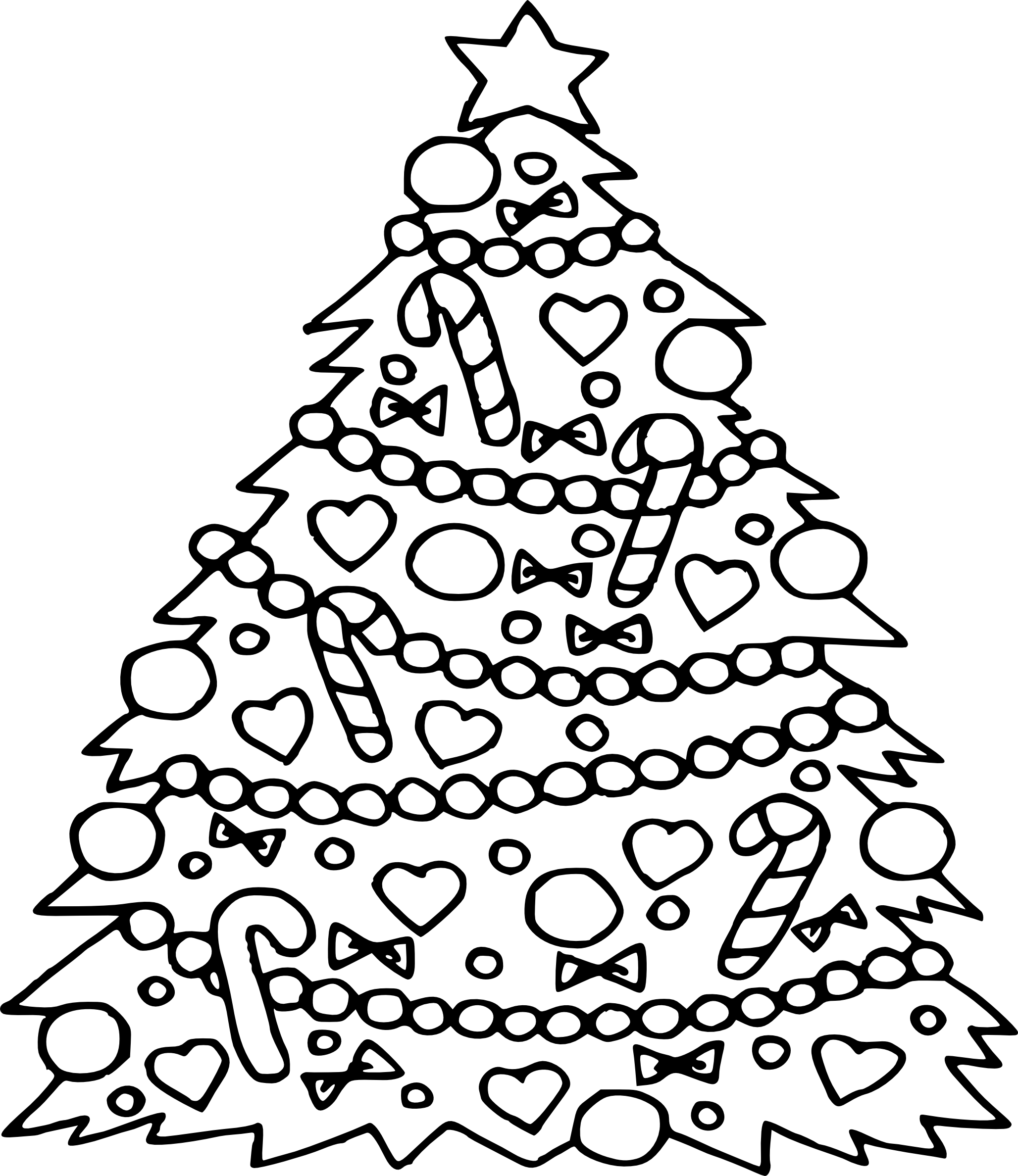 Christmas Tree Coloring Pages For Kids at GetColorings com Free