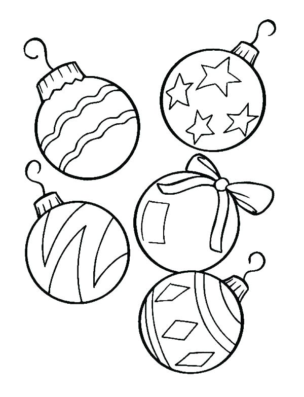 Christmas Tree Ornaments Coloring Pages At GetColorings