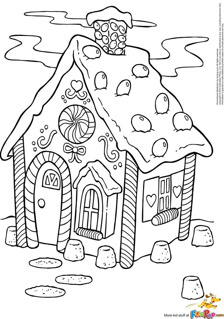 Christmas Village Coloring Pages At GetColorings Free Printable