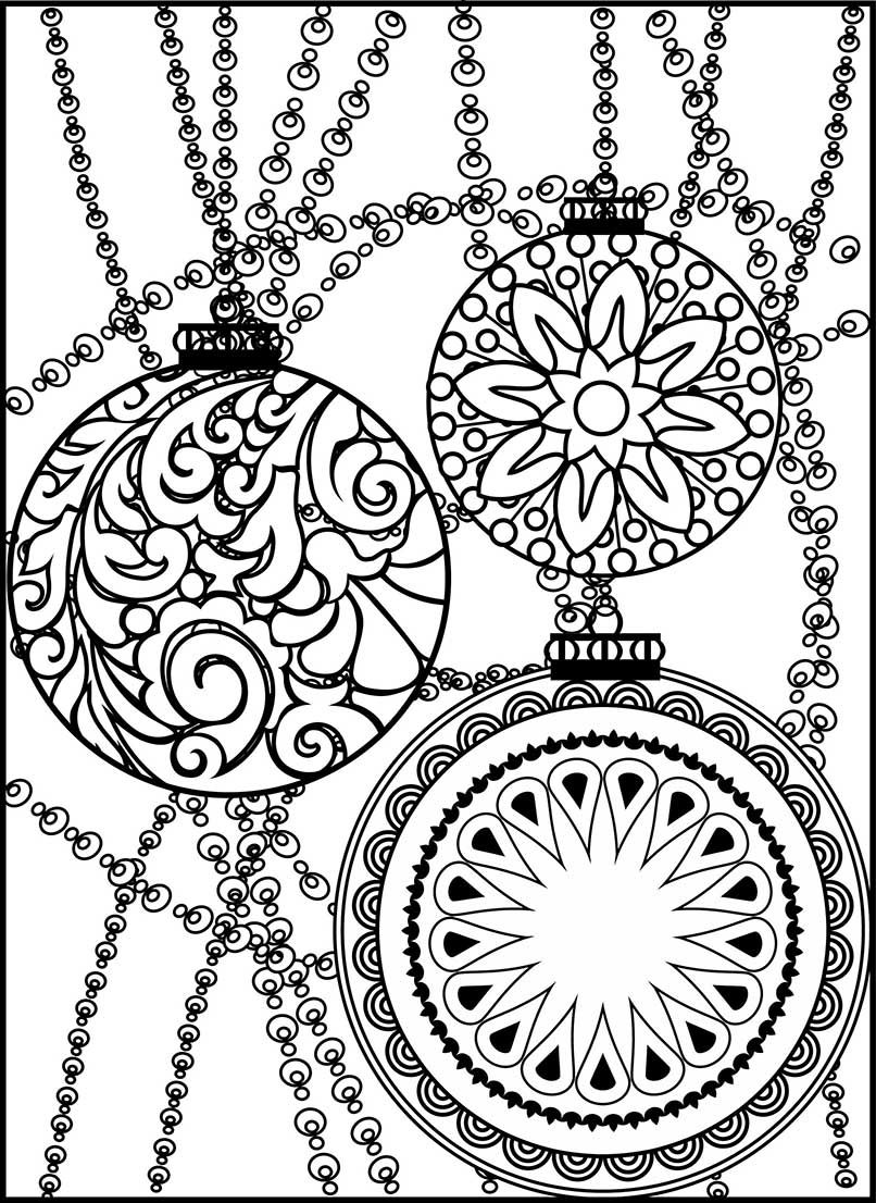 Christmas Zentangle Coloring Pages At GetColorings Free Printable 