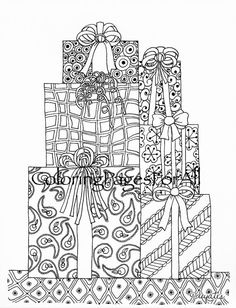 Christmas Zentangle Coloring Pages At GetColorings.com | Free Printable ...