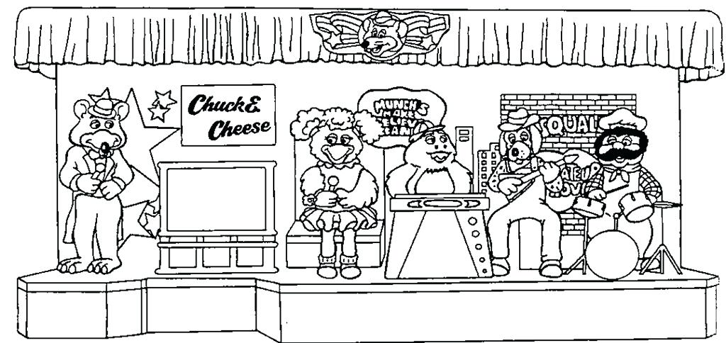 Chuck E Cheese Coloring Page At Getcolorings Free Printable