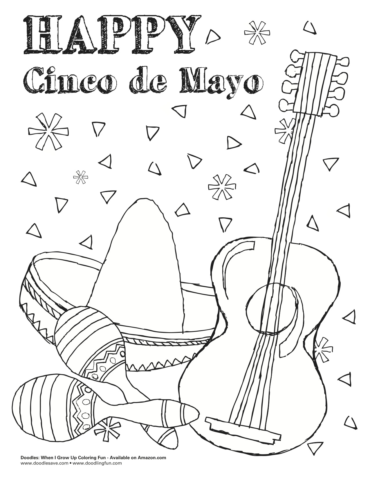 Cinco De Mayo Coloring Pages Free at GetColorings com Free printable