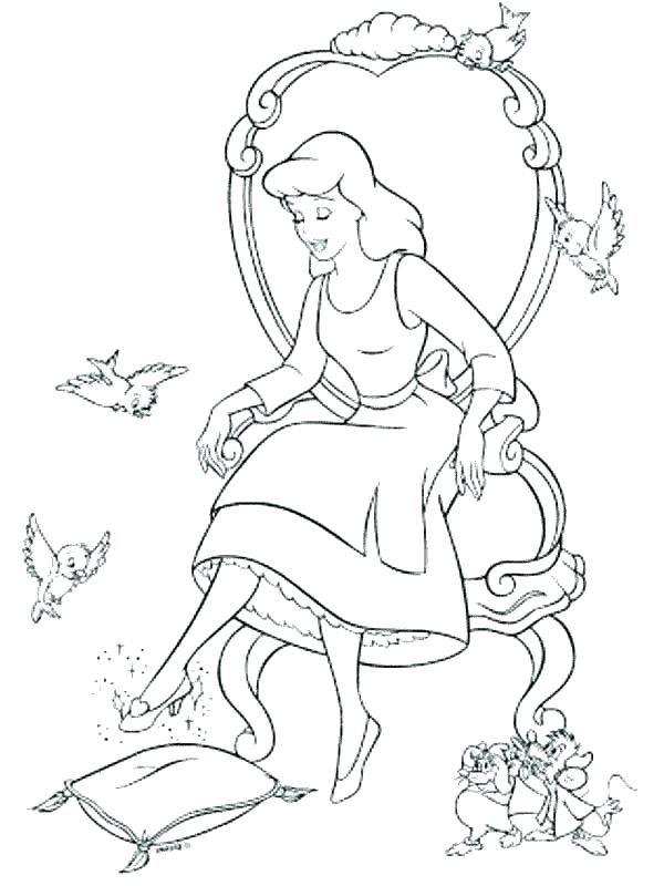 Cinderella 2015 Coloring Pages at Free printable