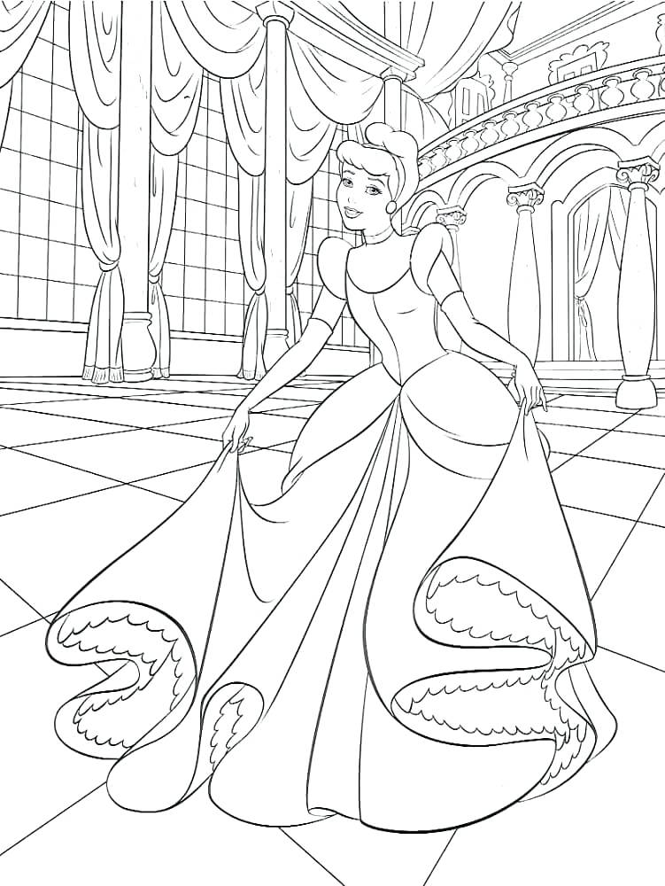 Cinderella 2015 Coloring Pages at Free printable