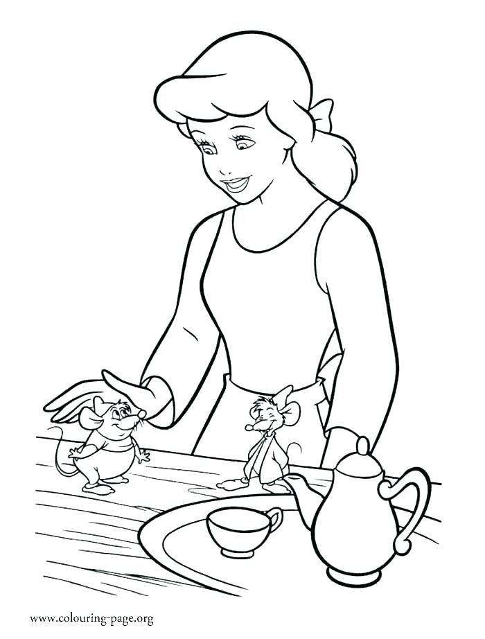 Cinderella 2015 Coloring Pages at Free printable