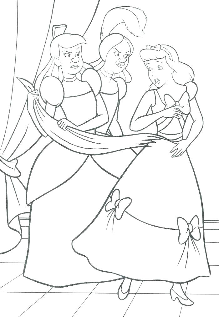 Cinderella 2015 Coloring Pages at Free printable