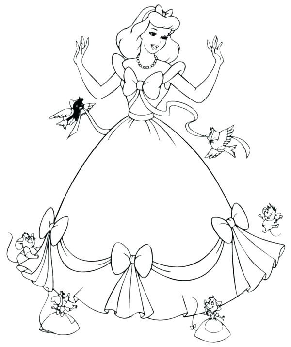 cinderella coloring pages pdf at getcolorings  free