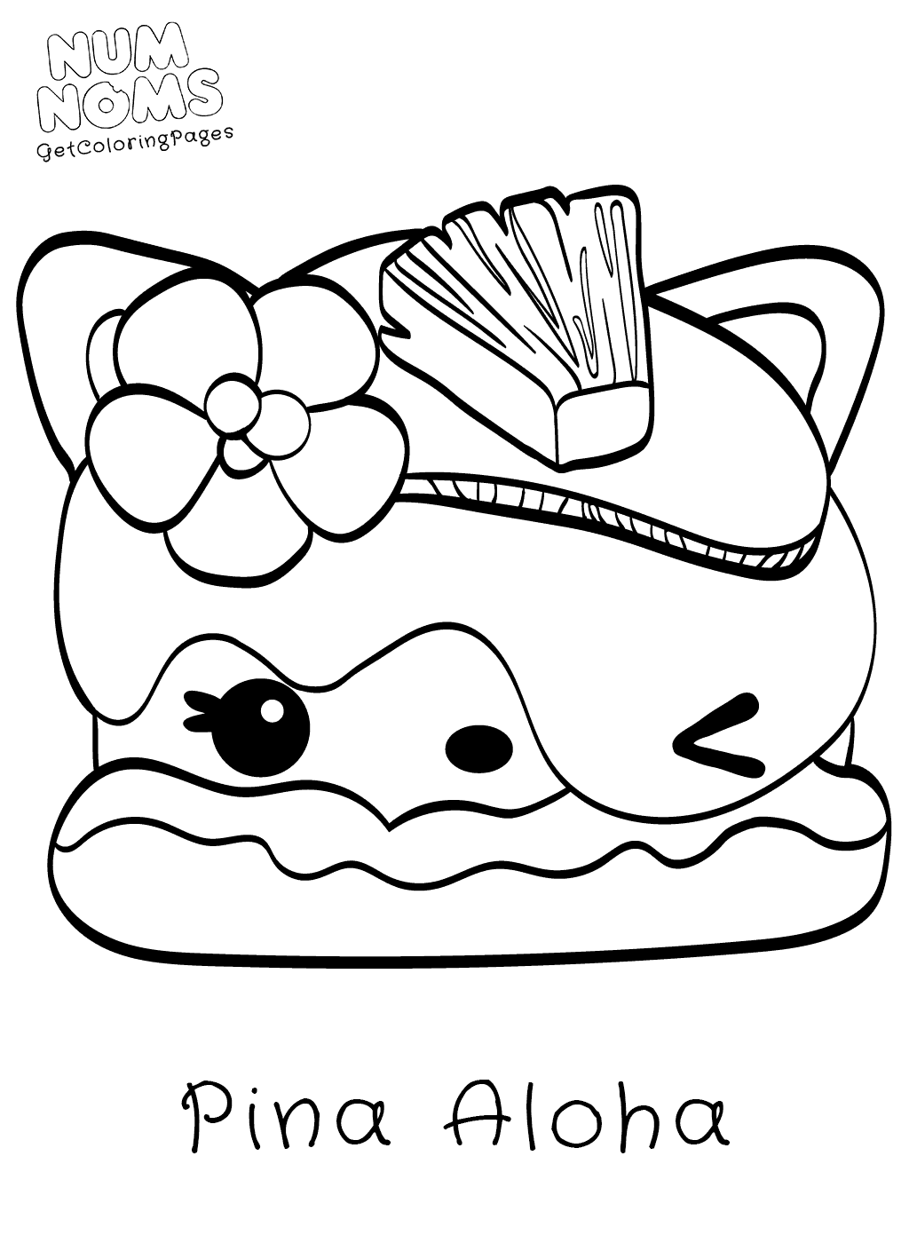Cinnamon Roll Coloring Page at GetColorings.com | Free printable