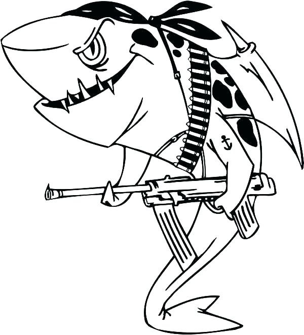 zebra shark coloring page