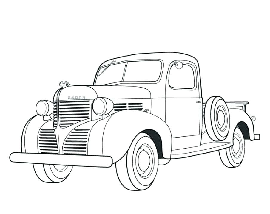 printable old truck coloring page Duramax cars monster grampas kolorowanki