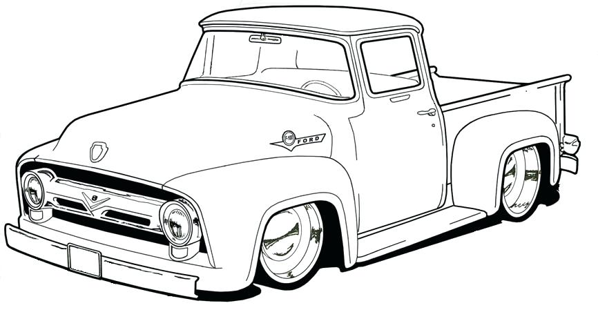 Classic Truck Coloring Pages At GetColorings Free Printable 