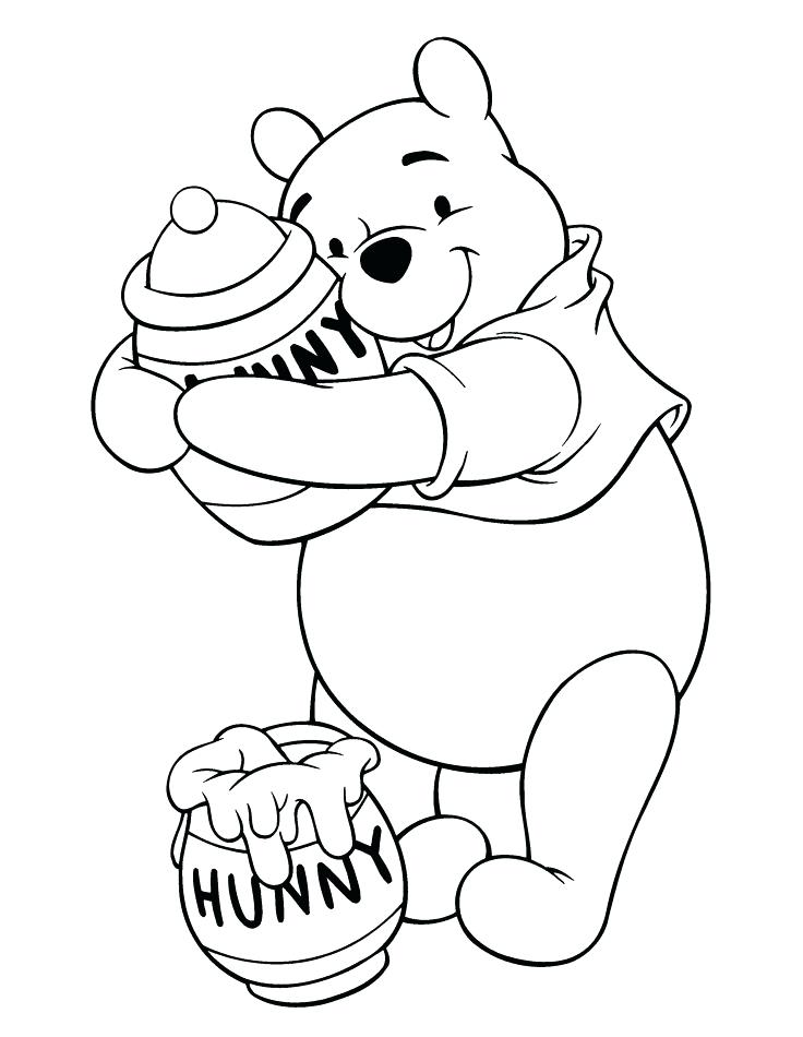 Classic Winnie The Pooh Coloring Pages at Free