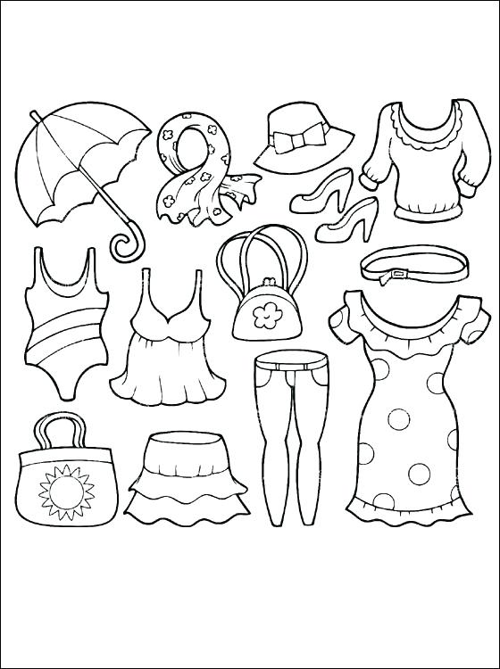Clothing Coloring Pages For Preschoolers at GetColorings.com | Free