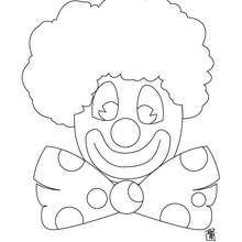 Clown Face Coloring Page at GetColorings.com | Free printable colorings