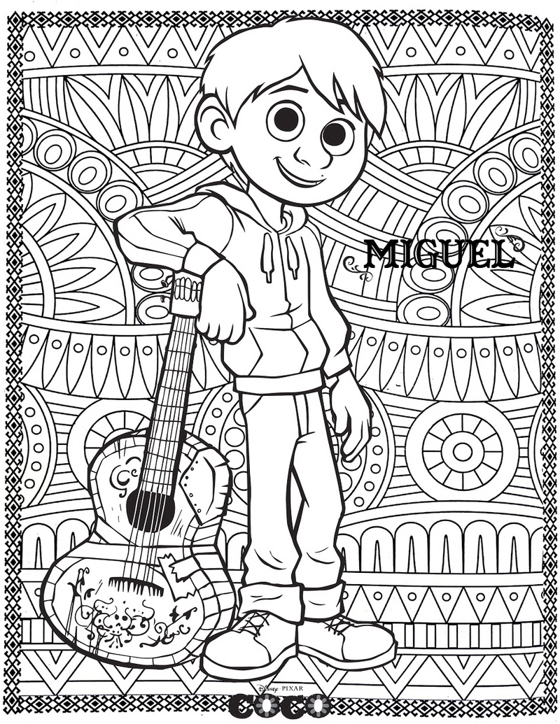 Coco Coloring Pages At GetColorings Free Printable Colorings 