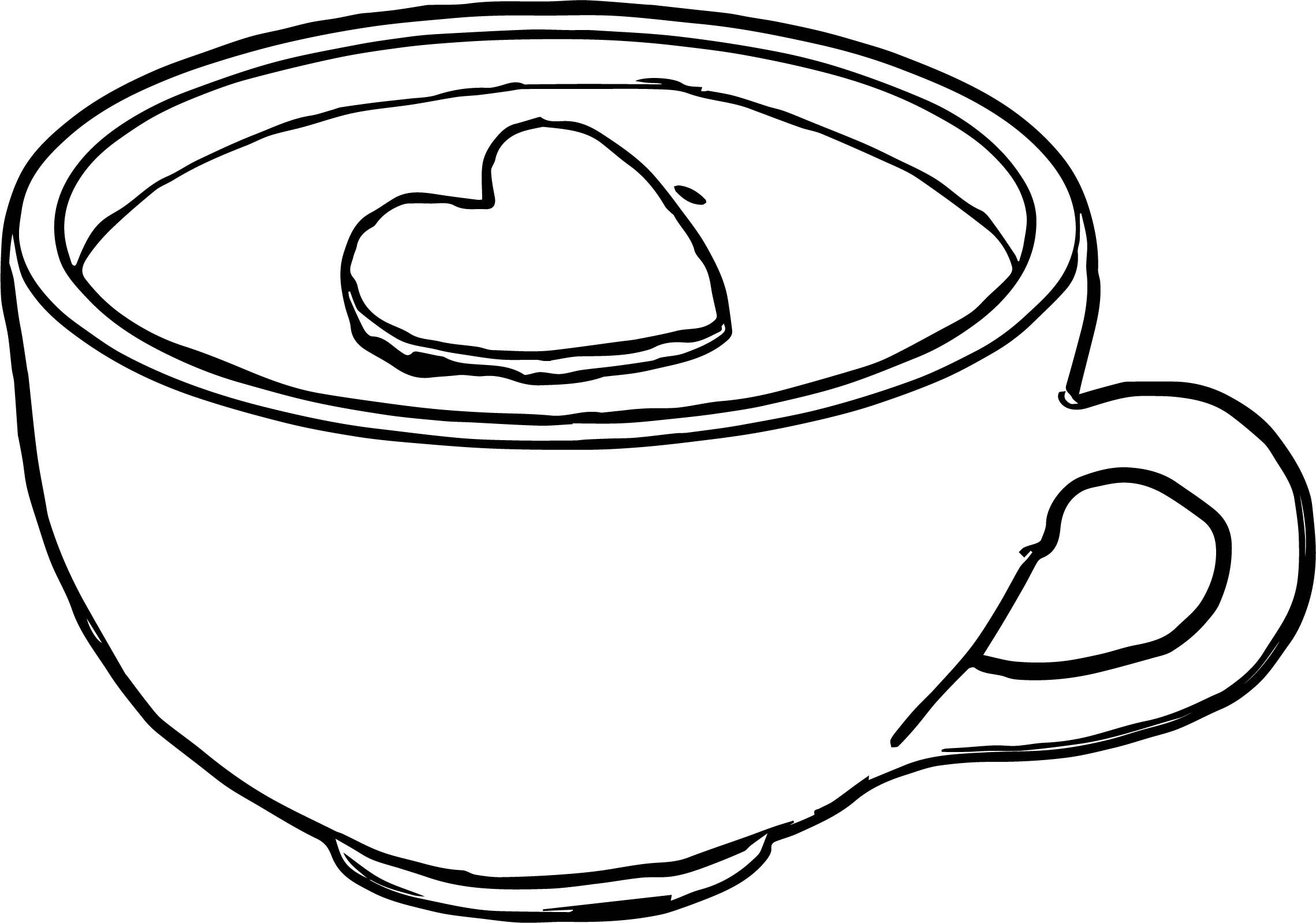 Coffee Mug Coloring Page at Free printable colorings