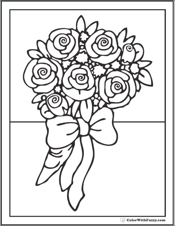 printable color by numbers flower