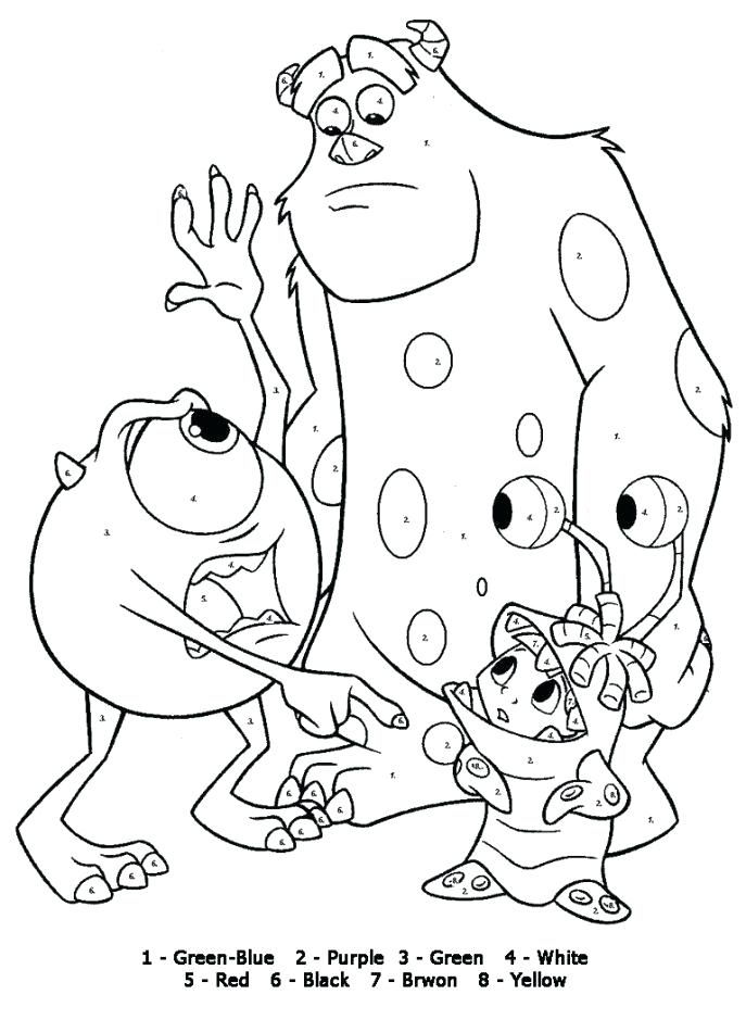 Color By Number Halloween Coloring Pages at GetColorings ...