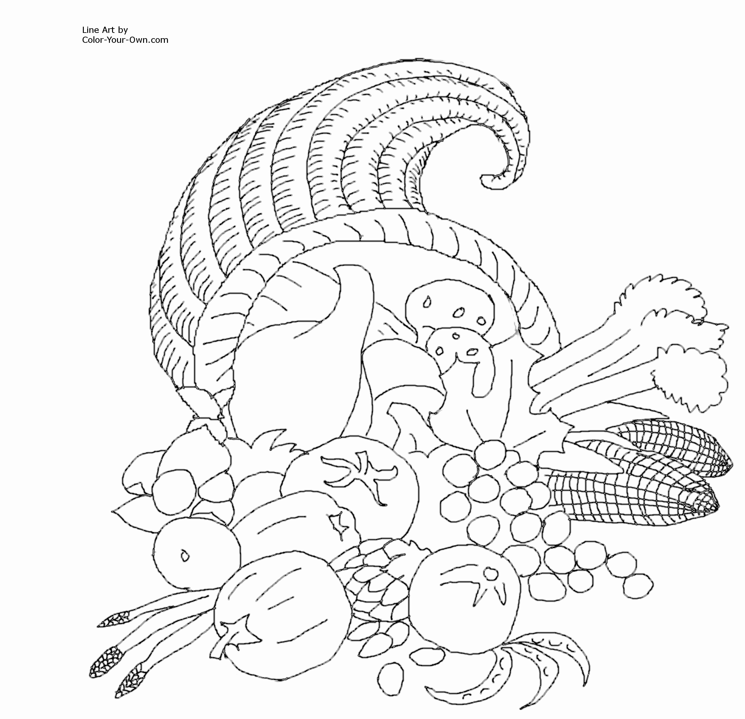 Color By Number Thanksgiving Coloring Pages at GetColorings.com | Free