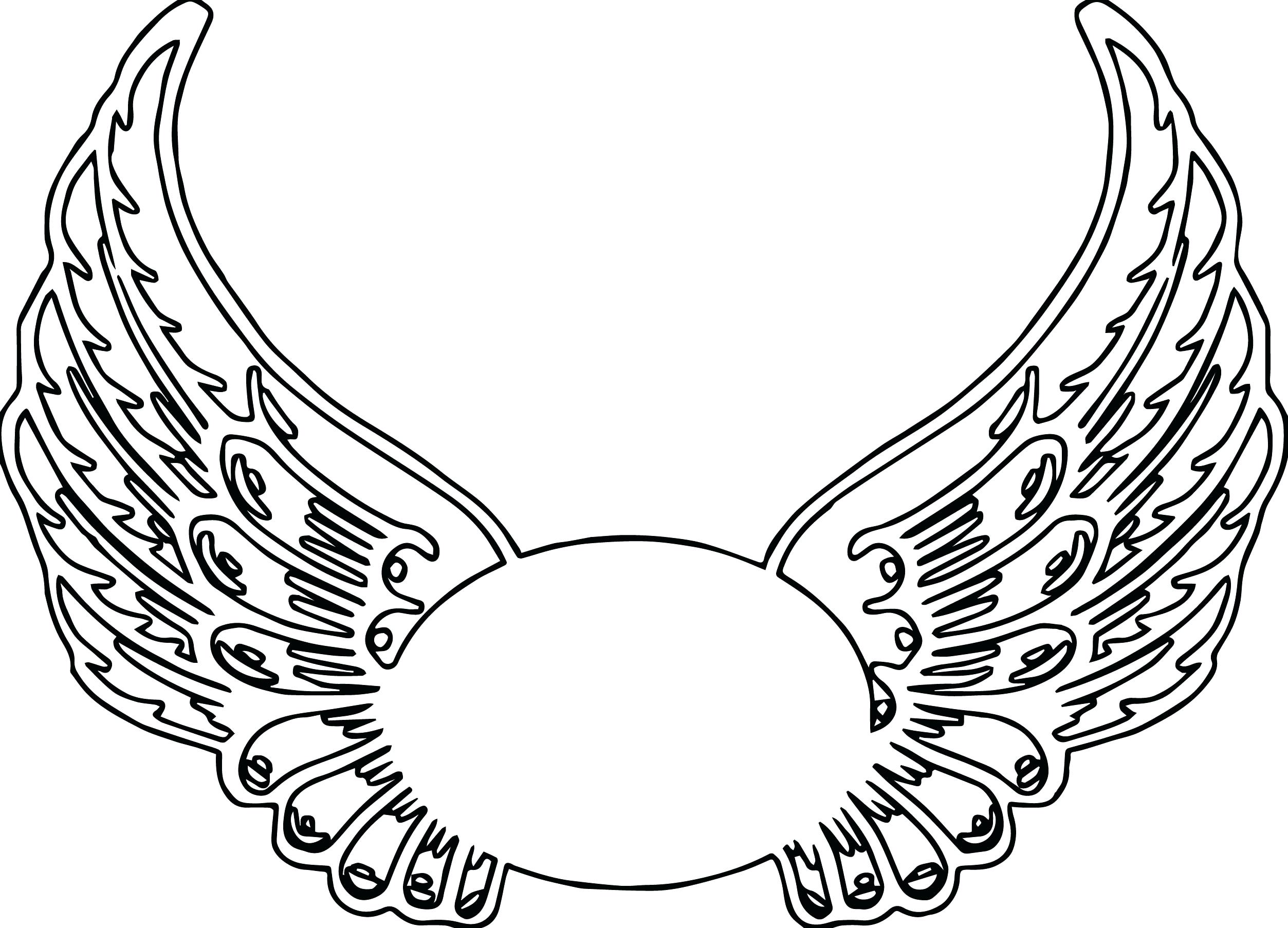 Coloring Pages Angel Wings at Free printable