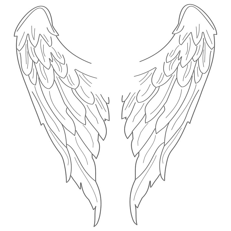 Coloring Pages Angel Wings At GetColorings Free Printable 