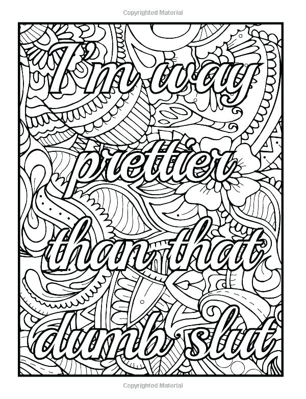 Printable Cuss Word Coloring Pages