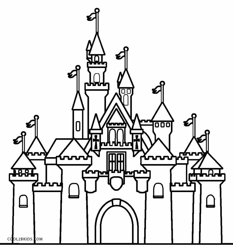 Coloring Pages Disney Castle at Free printable
