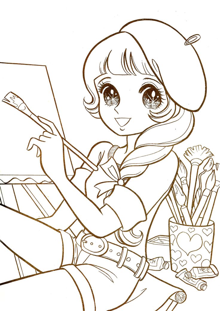 Coloring Pages For Adults Anime At Free Printable